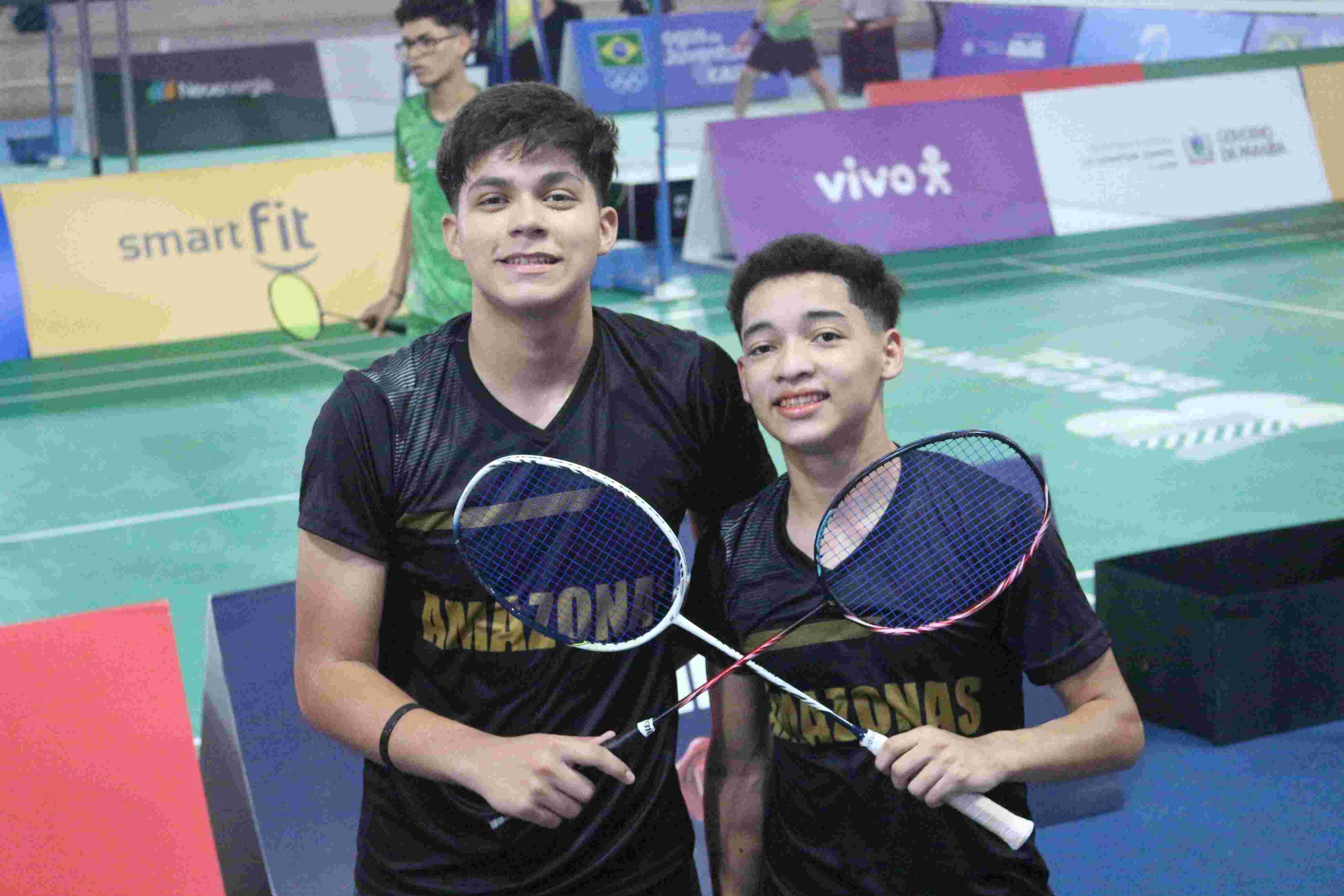 Desporto Escolar Dupla de Badminton Foto Luiggi Bacelar 1