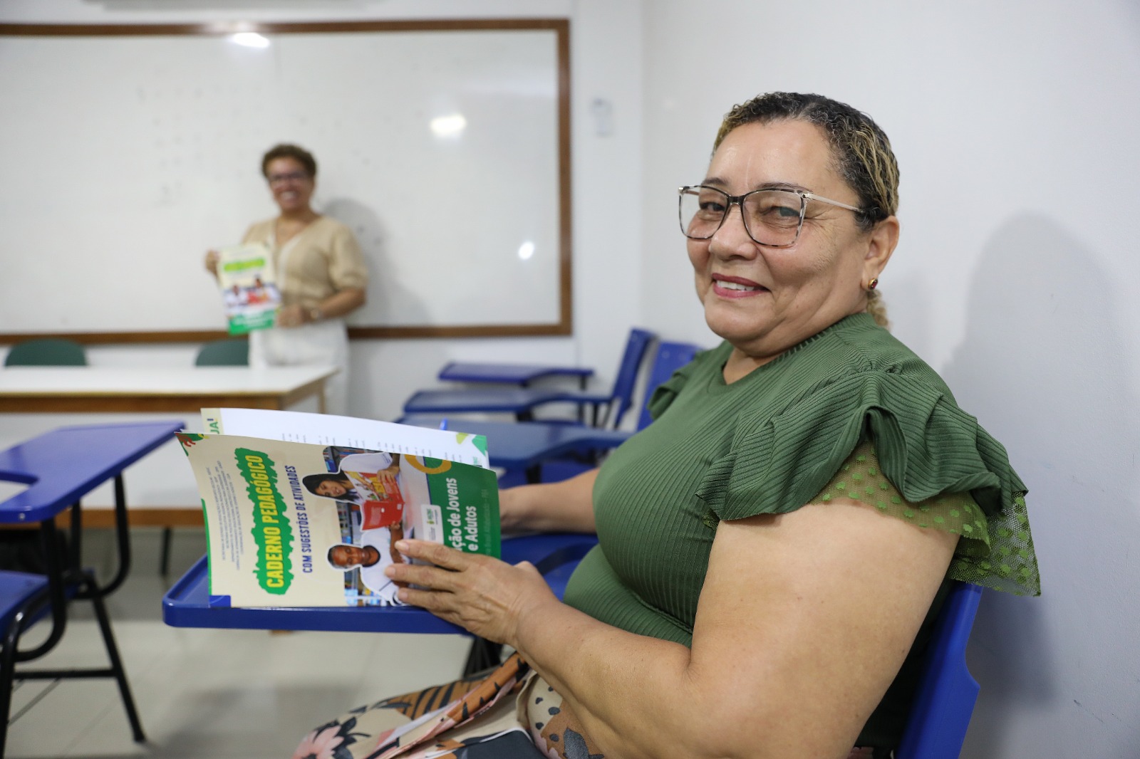Educacao Abertura turmas PBA Elisabeth Rodrigues Foto Euzivaldo Queiroz