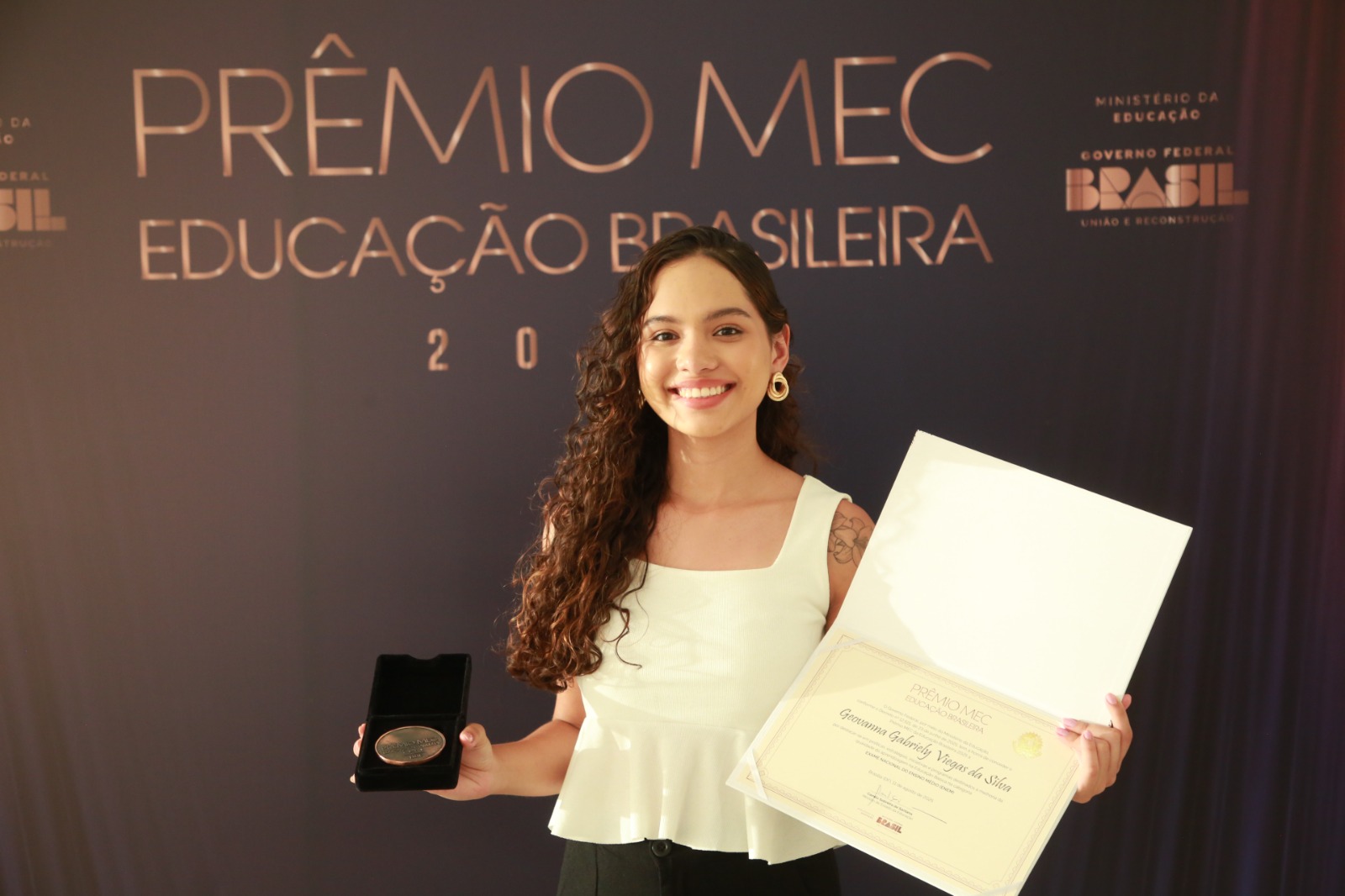 Educacao Destaques Premio MEC Geovanna Gabriely Foto Luis Fortes MEC