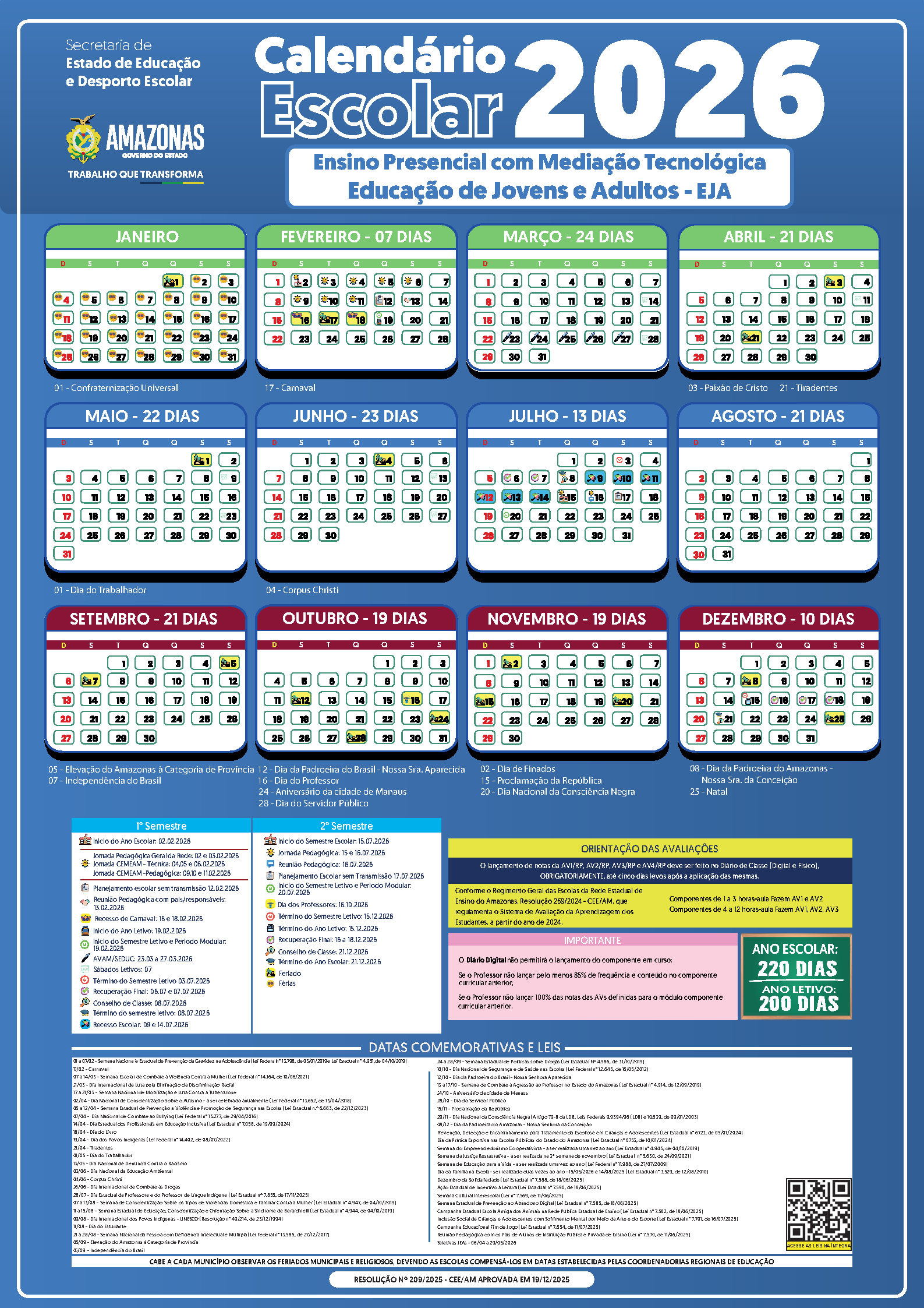 CALENDARIO 2026   Ensino Presencial com Mediao Tecnolgica   EJA